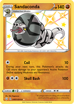 Shining Pokémon Pokémon card Sandaconda SV071/SV122 from Shining Fates expansion