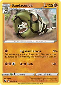 Sandaconda 82/163 Pokémon card from Battle Styles for sale at best price