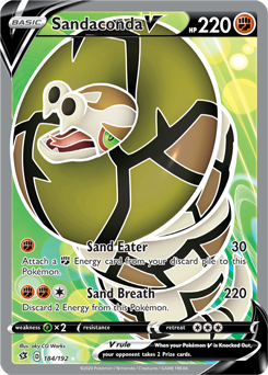 Sandaconda V 184/192 Pokémon card from Rebel Clash for sale at best price