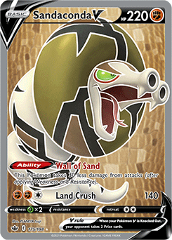 Sandaconda V 175/198 Pokémon card from Chilling Reign for sale at best price