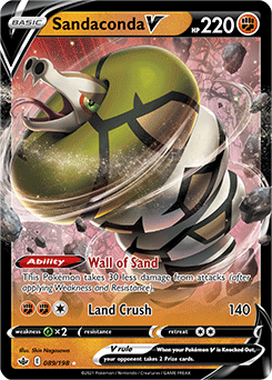 Sandaconda V 89/198 Pokémon card from Chilling Reign for sale at best price
