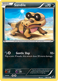 Sandile 68/116 Pokémon card from Plasma Freeze for sale at best price