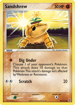 Sandshrew 82/113 Pokémon card from Ex Delta Species for sale at best price