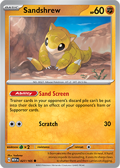 Sandshrew 27/165 Pokémon card from 151 for sale at best price