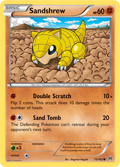 Sandshrew 75/162 Pokémon card from Breakthrough for sale at best price