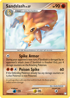 Sandslash 61/123 Pokémon card from Mysterious Treasures for sale at best price