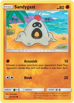 Sandygast 126/236 Pokémon card from Cosmic Eclipse for sale at best price