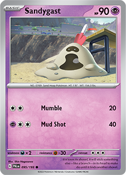 Sandygast 095/193 Pokémon card from Paldea Evolved for sale at best price