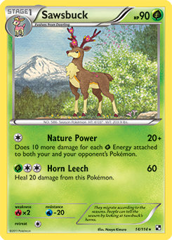 Sawsbuck 14/114 Pokémon card from Black & White for sale at best price