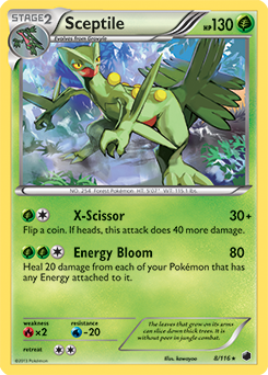 Sceptile 8/116 Pokémon card from Plasma Freeze for sale at best price