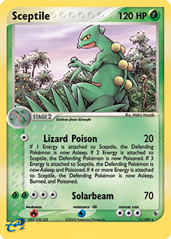 Carte Pokémon Jungko 11/109 de la série Ex Rubis & Saphir en vente au meilleur prix