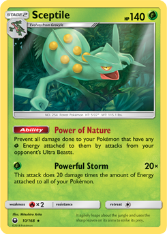 Sceptile 10/168 Pokémon card from Celestial Storm for sale at best price