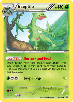 Sceptile 8/160 Pokémon card from Primal Clash for sale at best price