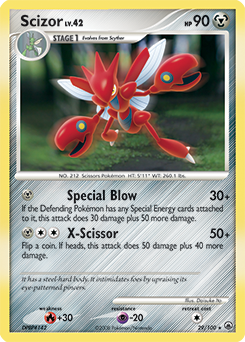 Scizor 29/100 Pokémon card from Majestic Dawn for sale at best price