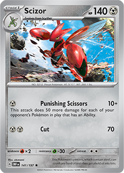 Scizor 141/197 Pokémon card from Obsidian Flames for sale at best price