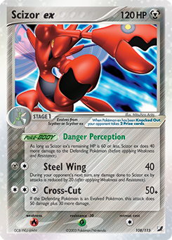 Scizor EX 108/115 Pokémon card from Ex Unseen Forces for sale at best price