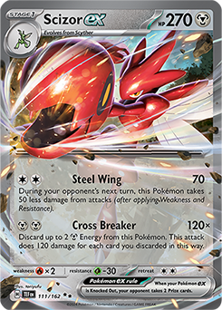 Scizor ex 111/162 Pokémon card from Temporal Forces for sale at best price