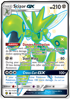 Shining Pokémon Pokémon card Scizor GX SV72/SV94 from Hidden Fates expansion