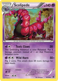 Scolipede 40/98 Pokémon card from Emerging Powers for sale at best price