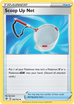 Uncommon Pokémon card Scoop Up Net 165/192 from Rebel Clash expansion