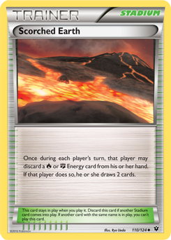 Scorched Earth 110/124 Pokémon card from Fates Collide for sale at best price