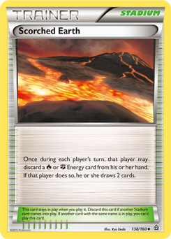Scorched Earth 138/160 Pokémon card from Primal Clash for sale at best price