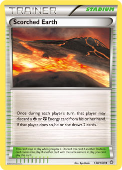 Uncommon Pokémon card Scorched Earth 138/160 from Primal Clash expansion