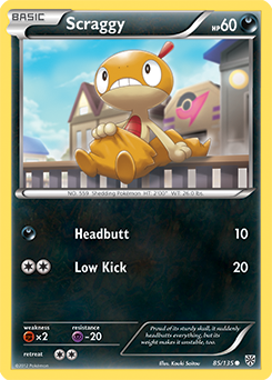 Scraggy 85/135 Pokémon card from Plasma Storm for sale at best price