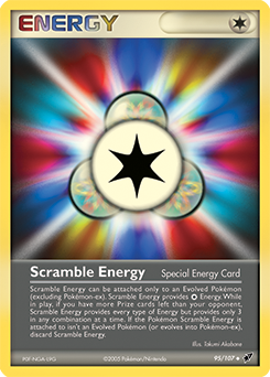 Carte Pokémon Peu commune Énergie codée 95/107 de la série Ex Deoxys