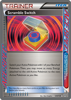 Scramble Switch 129/135 Pokémon card from Plasma Storm for sale at best price