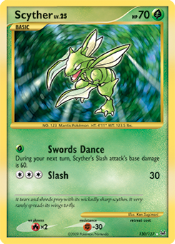 Scyther 130/127 Pokémon card from Platinuim for sale at best price