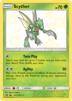 Scyther SV1/SV94 Pokémon card from Hidden Fates for sale at best price