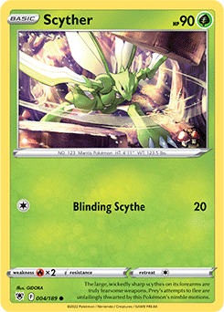 Scyther 004/189 Pokémon card from Astral Radiance for sale at best price