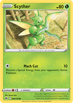 Scyther 006/159 Pokémon card from Crown Zenith for sale at best price
