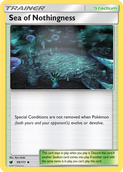 Sea of Nothingness 99/111 Pokémon card from Crimson Invasion for sale at best price