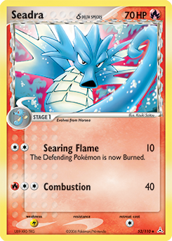 Seadra 52/110 Pokémon card from Ex Holon Phantoms for sale at best price