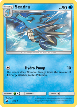 Seadra 17/70 Pokémon card from Dragon Majesty for sale at best price
