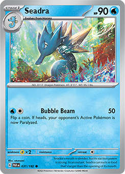 Seadra 31/182 Pokémon card from Paradox Rift for sale at best price