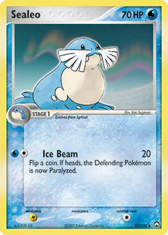Sealeo 37/108 Pokémon card from Ex Power Keepers for sale at best price