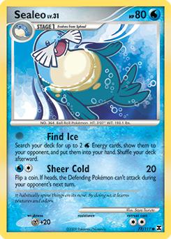 Sealeo 77/111 Pokémon card from Rising Rivals for sale at best price