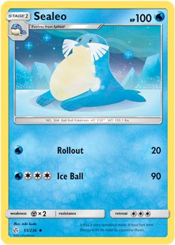 Sealeo 51/236 Pokémon card from Cosmic Eclipse for sale at best price