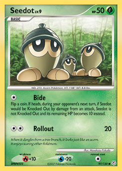 Seedot 97/130 Pokémon card from Diamond & Pearl for sale at best price