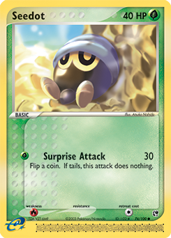 Carte Pokémon Commune Grainipiot 76/100 de la série Ex Tempête de Sable