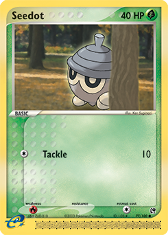 Seedot 77/100 Pokémon card from Ex Sandstorm for sale at best price