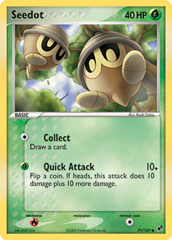 Carte Pokémon Grainipiot 71/107 de la série Ex Deoxys en vente au meilleur prix