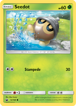 Seedot 12/168 Pokémon card from Celestial Storm for sale at best price