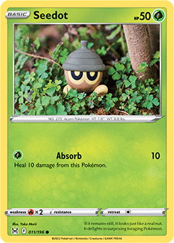 Seedot 011/196 Pokémon card from Lost Origin for sale at best price