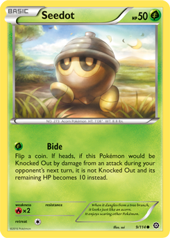 Seedot 9/114 Pokémon card from Steam Siege for sale at best price