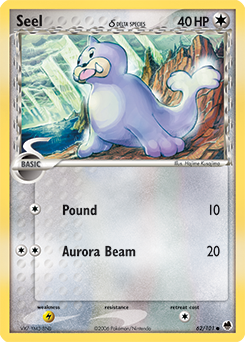 Seel 62/101 Pokémon card from Ex Dragon Frontiers for sale at best price