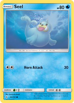 Seel 44/214 Pokémon card from Unbroken Bonds for sale at best price